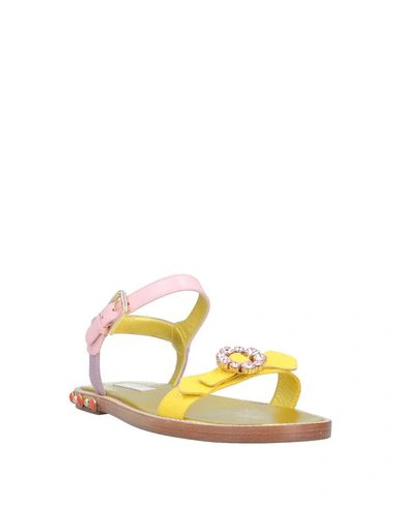 Shop Dolce & Gabbana Sandals In Yellow