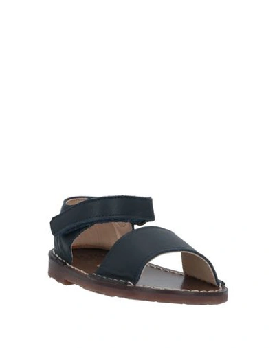 Shop Pèpè Sandals In Dark Blue