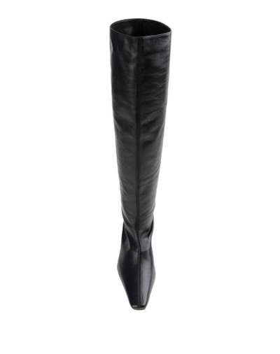 Staud Wally 50mm Knee-high Leather Boots In Black