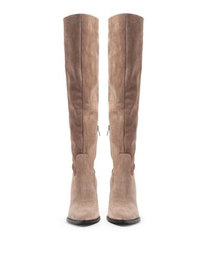 Shop 8 By Yoox Knee Boots In Dove Grey