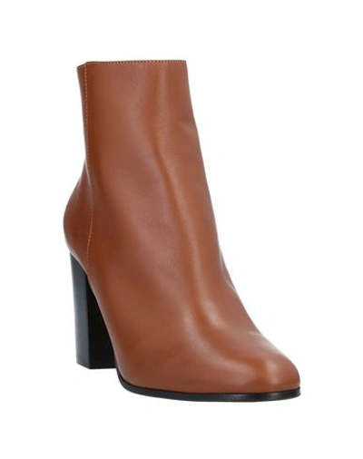 Shop Maje Ankle Boots In Brown