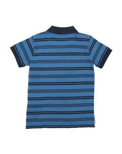 Shop Armani Junior Polo Shirt In Slate Blue