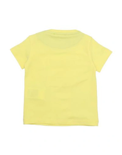 Shop Frankie Morello Newborn Boy T-shirt Yellow Size 3 Cotton, Elastane