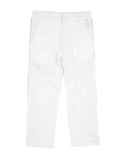 Shop Gcds Mini Toddler Boy Pants White Size 6 Cotton, Elastane