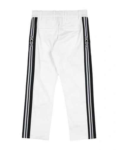 Gcds Mini Toddler Boy Pants White Size 6 Cotton, Elastane In White