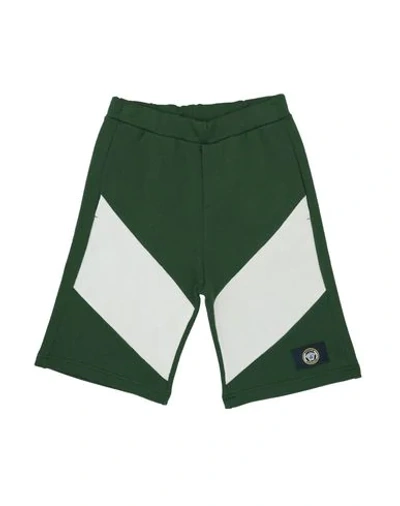 Shop Versace Young Shorts & Bermuda In Green