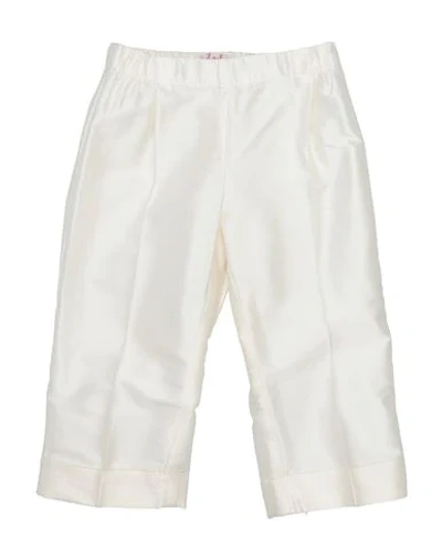 Shop Il Gufo Casual Pants In Ivory