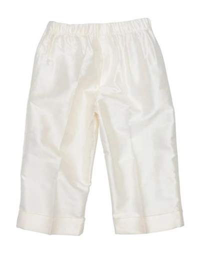 Shop Il Gufo Casual Pants In Ivory