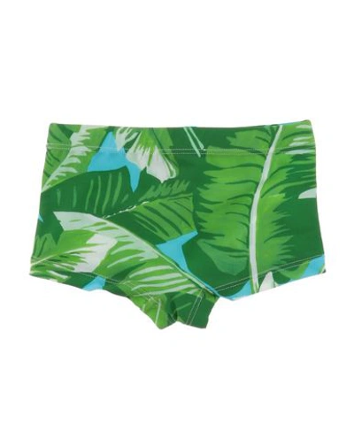 Shop Dolce & Gabbana Swim Shorts In Green