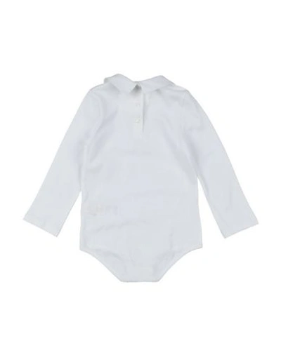 Shop Dolce & Gabbana Man Baby Bodysuit Light Grey Size 12 Cotton, Silk