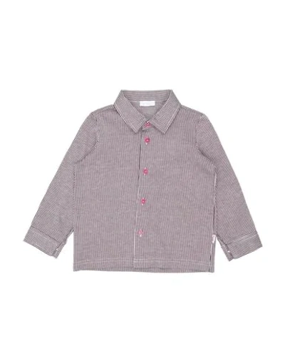 Shop Il Gufo Newborn Boy Shirt Burgundy Size 1 Cotton In Red