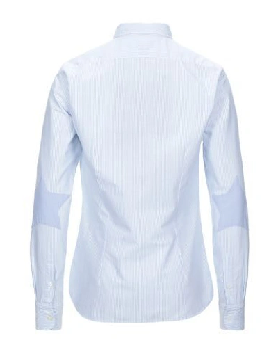 Shop Aglini Man Shirt Sky Blue Size 16 Cotton