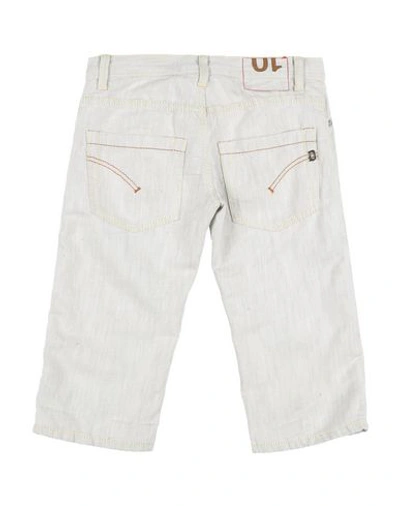 Shop Dondup Denim Shorts In Ivory