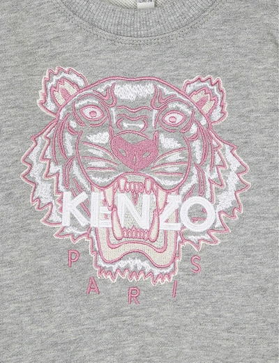 Shop Kenzo Icon Tiger Cotton Sweatshirt 6-36 Months