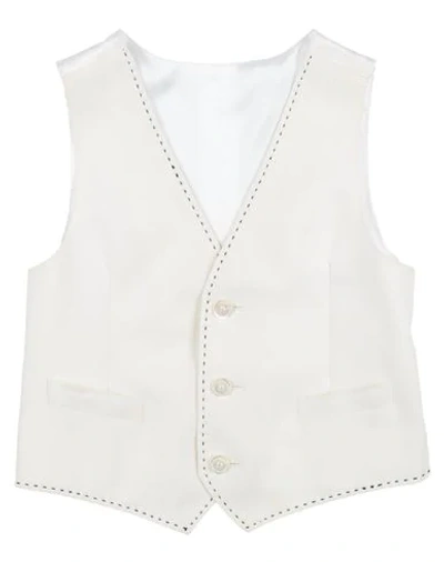Shop Dolce & Gabbana Vests In Ivory
