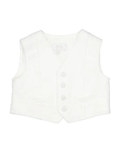 Shop Aletta Vests In Ivory