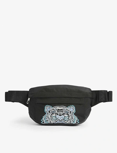 Shop Kenzo Logo-embroidered Nylon Belt Bag