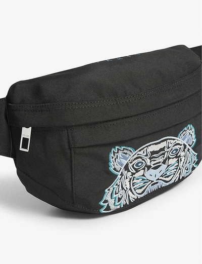 Shop Kenzo Logo-embroidered Nylon Belt Bag