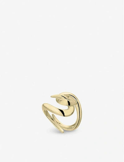 Shop Shaun Leane Women's Yellow Gold Vermeil Hook Yellow Gold-plated Vermeil Silver Ring