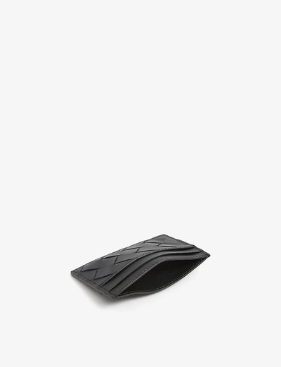 Shop Bottega Veneta Intrecciato Leather Card Holder