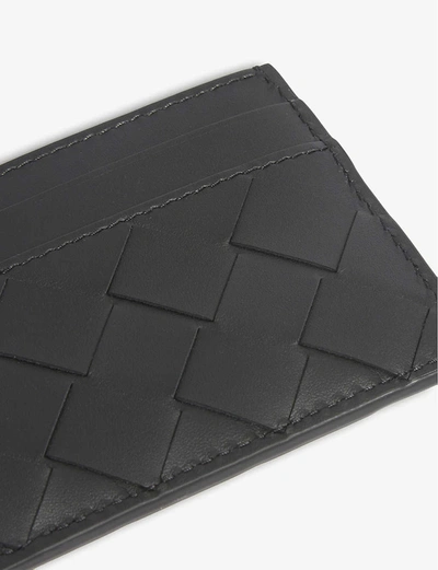 Shop Bottega Veneta Intrecciato Leather Card Holder
