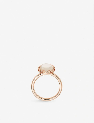 Shop Astley Clarke Paloma 18ct Rose-gold Plated Moonstone Ring