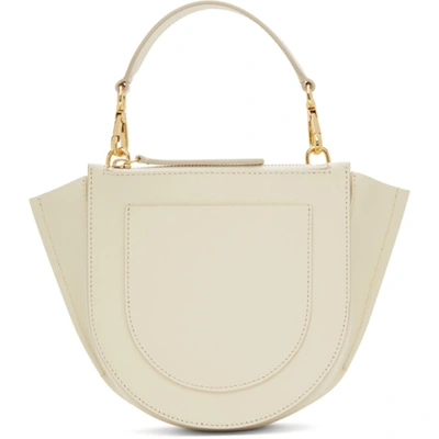 Shop Wandler Off-white Mini Hortensia Bag In 1044 Cream