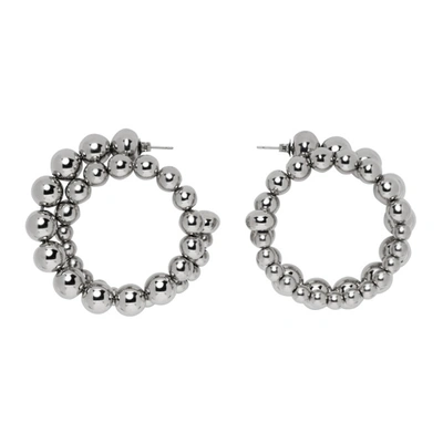 Shop Simon Miller Silver Ram Hoop Earrings In 45002 Silve