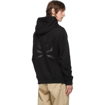 Shop Mastermind Japan Mastermind World Black Monogram Foam Print Hoodie