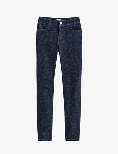 Shop Claudie Pierlot High-rise Skinny Stretch-denim Jeans