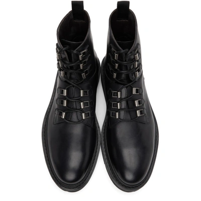 Shop Etro Black Combat Boots In 1 Black