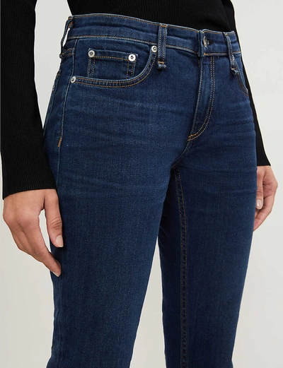 Shop Rag & Bone Dre Slim-fit Low-rise Boyfriend Jeans In New+worn