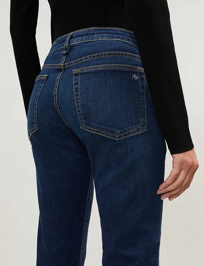 Shop Rag & Bone Dre Slim-fit Low-rise Boyfriend Jeans In New+worn