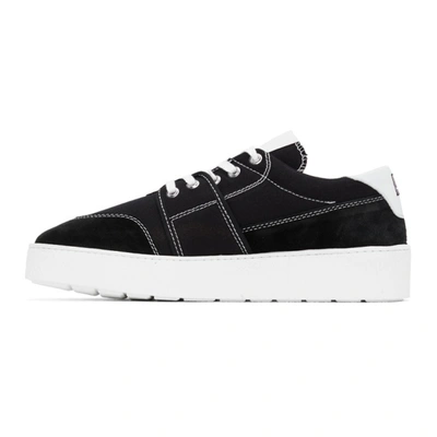 Shop Ami Alexandre Mattiussi Black Ami De Coeur Low-top Sneakers In 001 Black