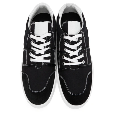 Shop Ami Alexandre Mattiussi Black Ami De Coeur Low-top Sneakers In 001 Black