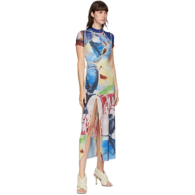Shop Ottolinger Ssense Exclusive Multicolor Strappy Dress In Ssenseprint
