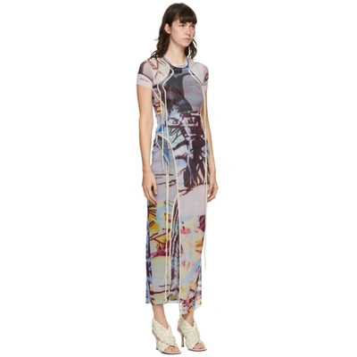 Shop Ottolinger Ssense Exclusive Multicolor Mesh Maxi Dress In Ssenseprint