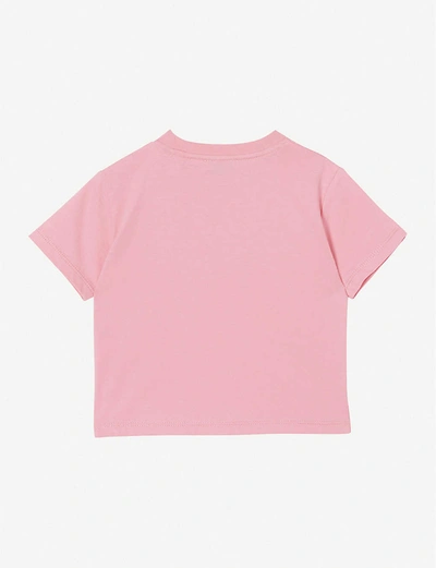 Shop Burberry Logo-print Stretch-cotton T-shirt 6 -24 Months