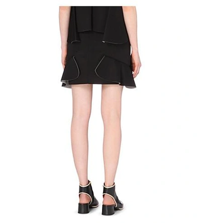Shop Marni Sequin-embellished Neoprene Skirt In Coal+inox