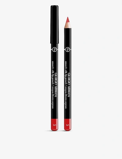 Shop Giorgio Armani Smooth Silk Lip Pencil 1.14g In Lip 5