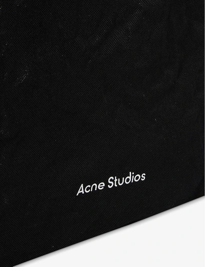 Shop Acne Studios Aimie Memory Canvas Tote Bag In Black