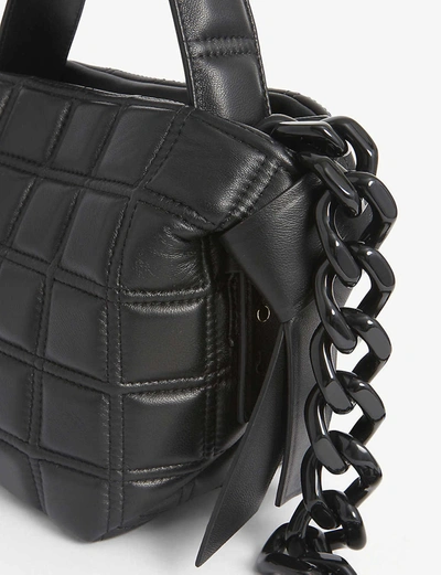 Shop Acne Studios Musubi Quilted Leather Cross-body In Black