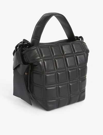 Shop Acne Studios Musubi Quilted Leather Cross-body In Black