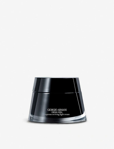 Shop Giorgio Armani Crema Nera Supreme Reviving Light Cream