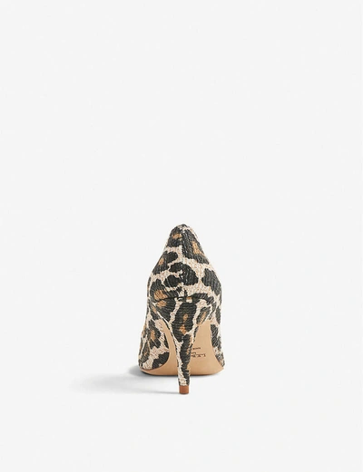 Shop Lk Bennett Harmony Leopard-print Woven Courts In Nat-natural+leopard