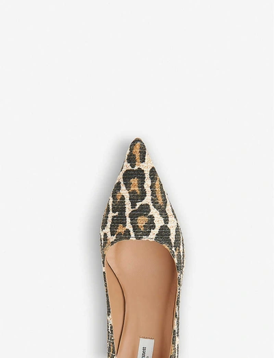 Shop Lk Bennett Harmony Leopard-print Woven Courts In Nat-natural+leopard