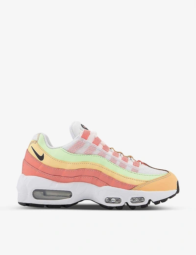 Shop Nike Air Max 95 Textile Trainers In Atomic Pink Melon Tint