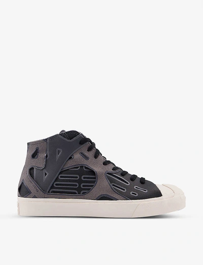 Shop Converse Feng Chen Wang Jack Purcell Leather Trainers In Feng+chen+wang+black