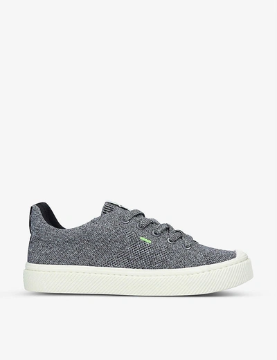 Shop Cariuma Ladies Ibi Low Bamboo-knit And Recycled-polyester Trainers In Grey