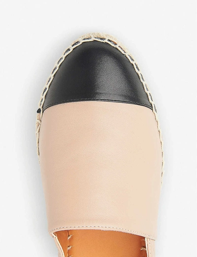 Shop Lk Bennett Womens Mul-trench/black Talia Espadrille Leather Sandals